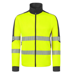 HAVEP SWEATVEST HI-VIS 10081 GEEL/CHARCOAL MT M