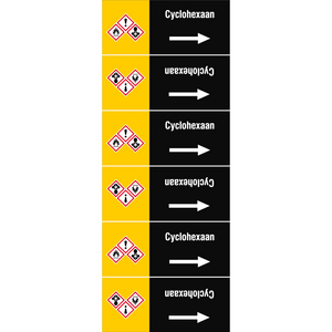 BRADY LEIDINGMERKER 135X350 CYCLOHEXAAN