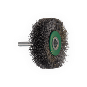 SPAZZOLA CIRCOLARE CON GAMBO, FILO INOX ONDULATO 840378