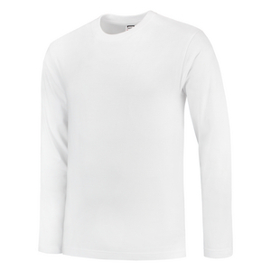 TRICORP T-SHIRT LANGE MOUW 101006 WIT MT XS