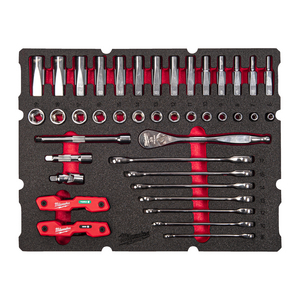 MILWAUKEE FOAM INLAY PACKOUT RINGRATEL+STEEKSLEUTELS (55DLG)