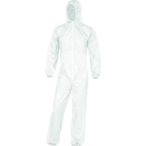 COMBINAISON POLYPROP.BLANC TL CAPUCHE SERRAGE ELAST.FERM.ZIP