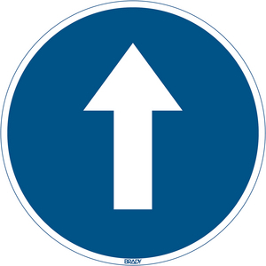 PACK 1 FLOOR SIGN GO STRAIGHT 306912-PIC906-D350-FLO