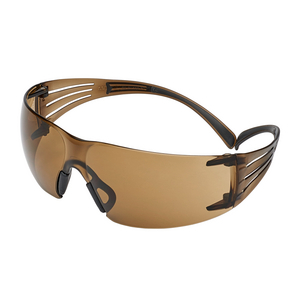 SF405SGAF-BLA SECUREFIT 400 OCCHIALE LENTE IN PC MARRONE, SCOTCHGARD, MONTATURA MARRONE/NERO, SF405S 7100148082