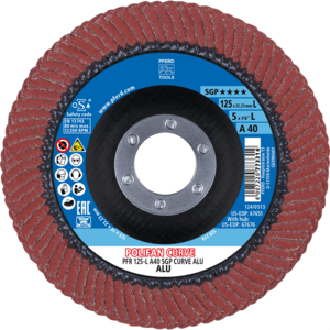 PFERD 67689068 Polifan Pfr 125 A 40 Sgp-Curve L Alu