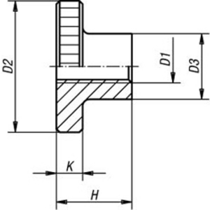 KIPP HOGE KARTELMOER RVS K0143.082 M8