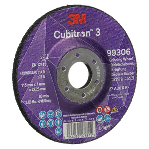 DISCO DA SBAVO A CENTRO DEPRESSO 99306 36+ T27 115X7X22.23MM 7100303983