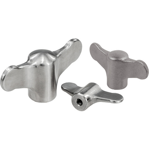 K0273.9061 Flügelgriff M6 A38 Edelst gestrahlt