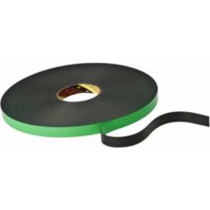 3M DUBBELZIJDIGE SCHUIMTAPE 9508B ZWART 19MMX66M 9508BF19