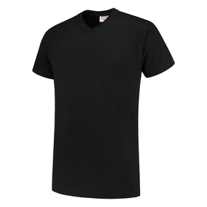 TRICORP T-SHIRT V HALS 101007 ZWART MT L