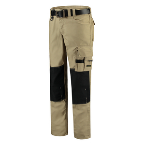 TRICORP WERKBROEK CORDURA CANVAS 502009 KHAKI/ZWART MT 46