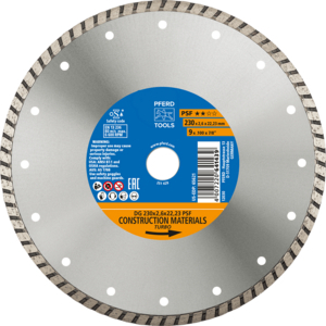 DISQUE DG 230X2,6 22,23 PSF MATERIAUX DE CONS 68023222