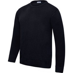 PULL COL ROND ECOFIRST NOIR FIL POLYESTER RECYCLE T.3XL