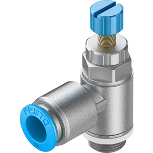 GRLA-1/4-QS-10-RS-D One-way flow control valve