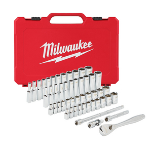 MILWAUKEE DOPPENSET 1/4 FOUR FLAT INCL. INCH MATEN (50DLG)