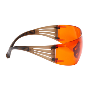SF406SGAF-BLA SECUREFIT 400 OCCHIALE LENTE IN PC ARANCIO, SCOTCHGARD, MONTATURA MARRONE/NERO, SF406S 7100148075