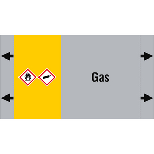 BRADY LEIDINGMERKER 165X90 GAS