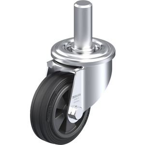 ROULETTE PIVOT. 50KG D. 80MM AC BAND.CAOUT 25MM MOY LISSE