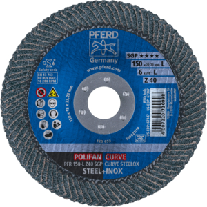 PFERD 67689082 Polifan Pfr 150 Z 40 Sgp-Curve L