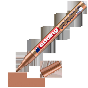 EDDING LAKMARKER RONDE PUNT 1-2MM 751 KOPER 055