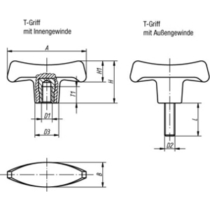 K0181.17008 T-Griff A=70 M8