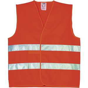 GILET HV ECO1-B ORANGE TXXL 2 BANDES HORIZONTALES