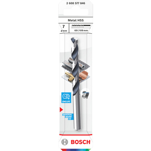 BOSCH METAALBOOR HSS POINTEQ 7MM 2608577846