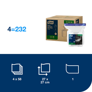 LINGETTE IMPREGNEES RECHARGE CARTON DE 4 X 58 LINGETTES