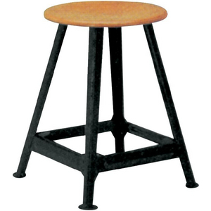 3110019960 Bandstahl-Hocker 4 Beine, H600 mm RAL900