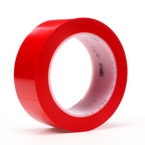 471 NASTRO ADESIVO VINILICO DI COLORE ROSSO SPESSORE 0,1M 25 X 33 7000047453