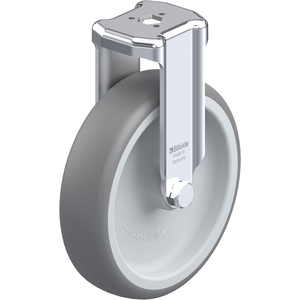 ROULETTE FIXE 110KG D.125MM AC BAND.CAOUT 32MM MOY LISSE