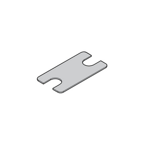 PIASTRINA DI BLOCCAGGIO SERIE STANDARD LEGGERA PB5 - ZINCATO BIANCO PB5-M3