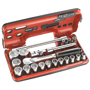 1/2' STD 6 PT SOCKET SET 21PCS SL.DBOX1PB