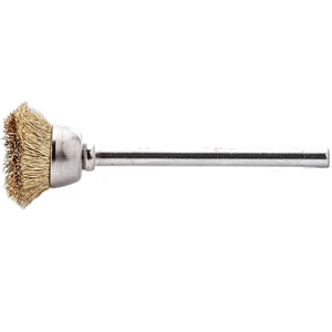9728801015 Miniatur-Topfbürste Messing gew. 15x0,1mm Lessmann
