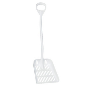 VIKAN UITLEKSCHEP WIT STEEL 1150MM BLAD 380X340MM 56031