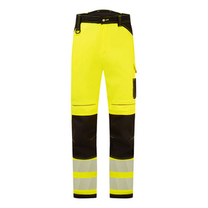 PANTALON PW3 HV EXTENSIBLE JAUNE/NOIR T.46