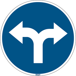BRADY PICTOGRAM GA LINKS + RECHTS B7538 DIAM. 350 PIC.909