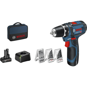 01750111, 8110200040, 0615990G6L Akku Bohrschrauber Set GSR 12V-2-Li in Tasche je 1x2,0/4,0Ah