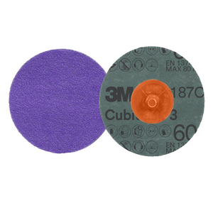 3M CUBITRON 3 ROLOC FIBERSCHIJF 1187C 60+ TR PURPLE 76 MM