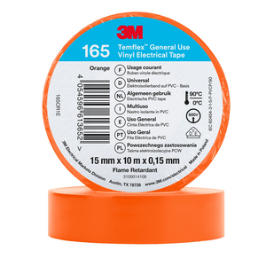 TEMFLEX 165 NASTRO ISOLANTE IN VINILE, ARANCIONE, 15 MM X 10 M 7100184728