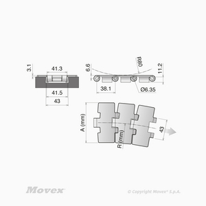 CH. INOX TRAITE 1.4589 SSE 8811 BEV K325 HB 3048M AU METRE