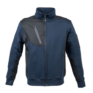 FELPA ZIP LUNGA NIAGARA BLU 997563 # M NAVY