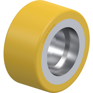GALET POLYU 280KG D. 80MM 40MM TUBE ACIER SANS ROULEMENTS
