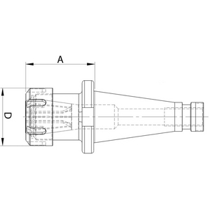 9312654025 Spannzangenf. D2080 SK40-ER25 Fortis