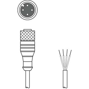 LEUZE KABEL KD U-M12-4A-V1-100