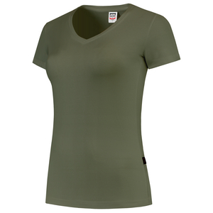 TRICORP T-SHIRT DAME V HALS FIT 101008 LEGER MT 3XL