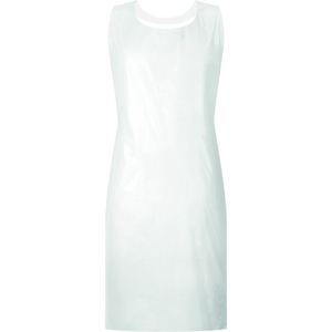 TABLIER 115X70 EP.25 TABPO02 TU POLYETHYLENE BLANC (BO 100)