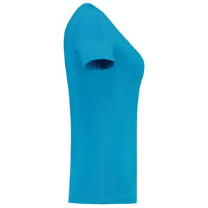 TRICORP T-SHIRT DAME V HALS FIT 101008 TURQUOISE MT XXL
