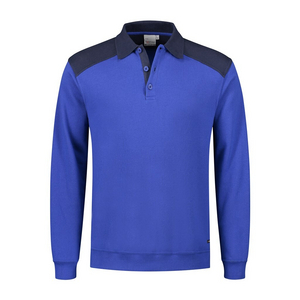 SANTINO POLOSWEATER TESLA KOBALT BLAUW/MARINE MT 3XL