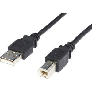 CABLE USB 2.0 TYPE A-B M/M 5M NOIR CONNECTEUR MALE/MALE